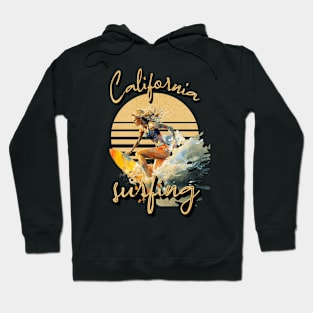 Surfer Girl California Surfing Hoodie